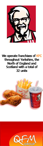 QFM Group operate franchises of KFC throughout Yorkshire, the North of England and Scotland, with a total number of 32 units