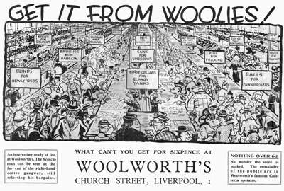 Liverpool University's students had a different take on the range at Woolies, in this great spoof advertisement from 1936. Click for a larger copy in a new window.