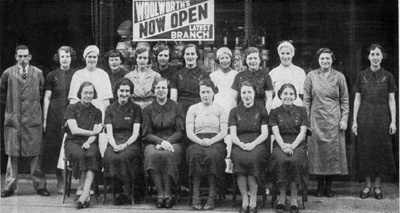 A happy store that will be great - we're the girls from 688!  Newport Pagnell was the 688th Woolworths to open when it joined the chain in 1937. Click for a larger copy of this great picture.