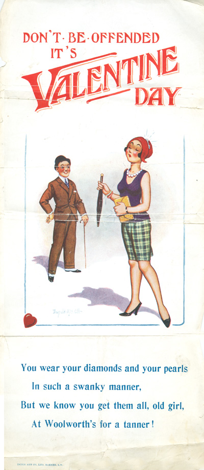 Company bosses were so amused by this spoof poster sold by the Inter Art Company of Barnes, S.W. London, that they turned a blind eye to the obvious copyright infringement throughout the 1930s. Click for a larger copy.