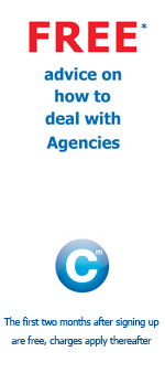 The Career Mentor - Dealing with Agencies graphic at WoolworthsReunited.com graphic