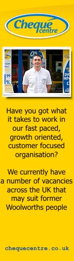 chequecentre.co.uk - we currently have vacancies across the UK.  If you've got what it takes to work in a fast paced, growth oriented, customer focused environment, why not visit our website to find out more?