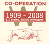 Cooperation 1909-2008 - inspired by an early company logo, dating from 1934